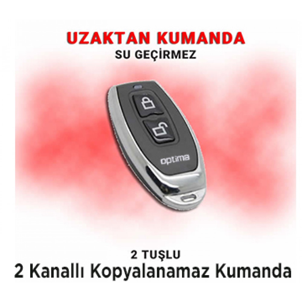 Optima 2 Kanallı Kopyalanamaz Uzaktan Kumanda